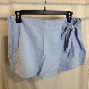 SHEIN Light Blue Wrap Skort – Size XL